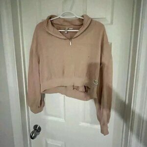 H&M Divided Basics Baby Pink Crop Sweater Large
